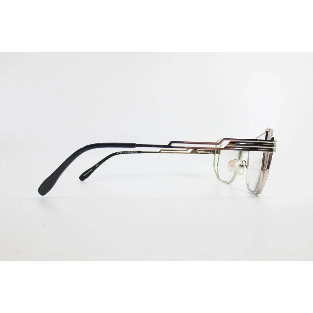 Chelsea Morgan CM 20245 Black Gold Geometric Butterfly Eyeglasses Frames